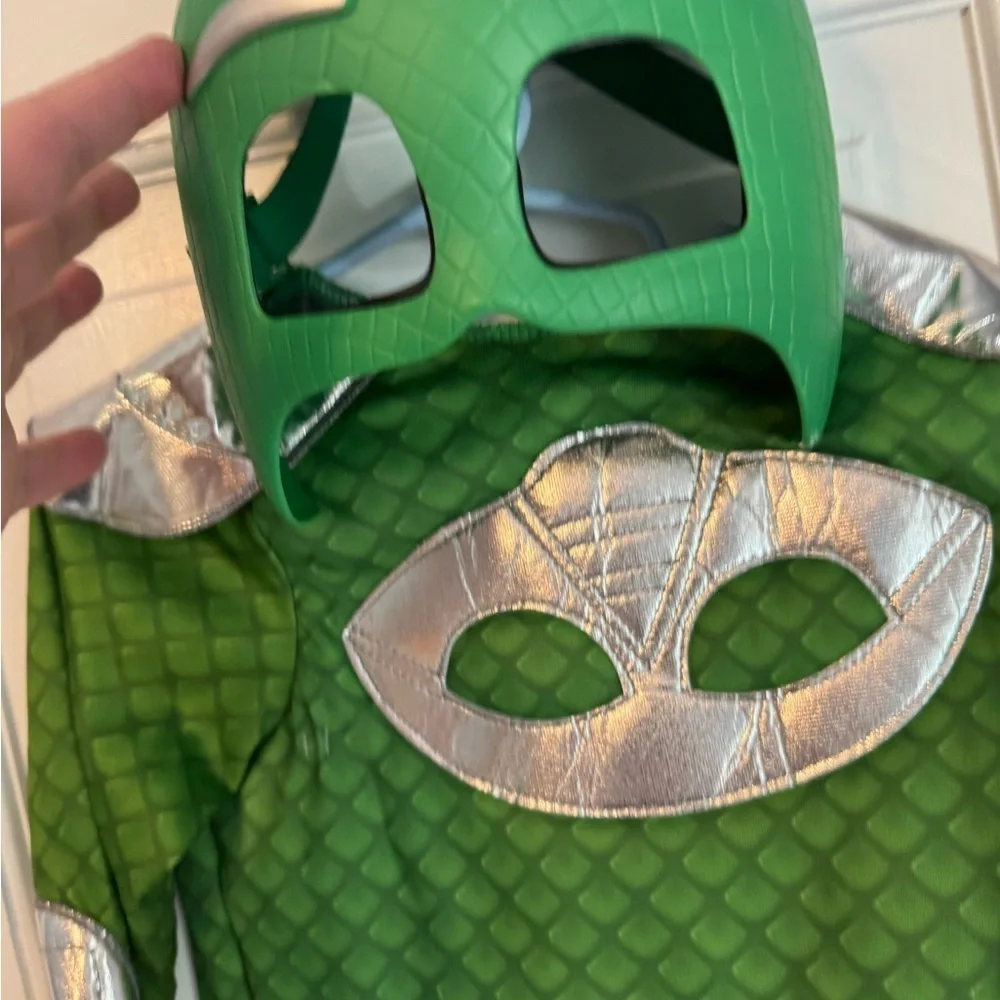 PJ Masks Green and Silver Kids Costume Dress Up Set!